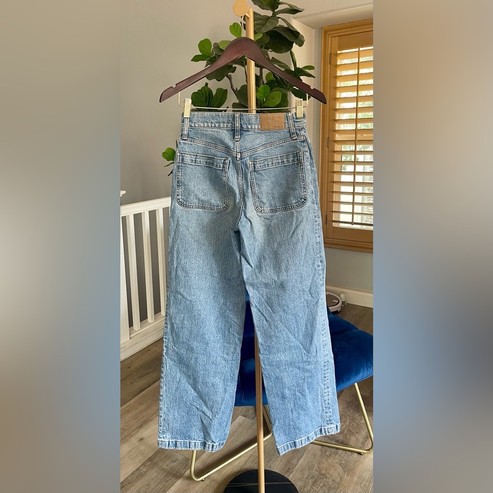 Madewell The Perfect Vintage Patch Pocket Wide Leg Jeans Women’s Size 24 - Picture 5 of 10